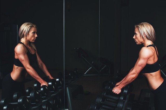 woman working out